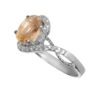 Gele Citrien Zilveren Ring – Oranje Gloed