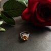 Gele Citrien Zilveren Ring – Ambachtelijk Design