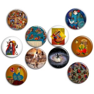 Traditionele Perzische Speldknop Set (10 stuks)