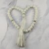 Islamitische Agaat Rozenkrans – 33 Gebedskralen Tasbih Wit