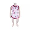 Roze Baby Rompertje met Bloemenprint – Mouwloos