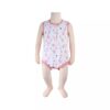 Roze Baby Rompertje met Bloemenprint – Mouwloos
