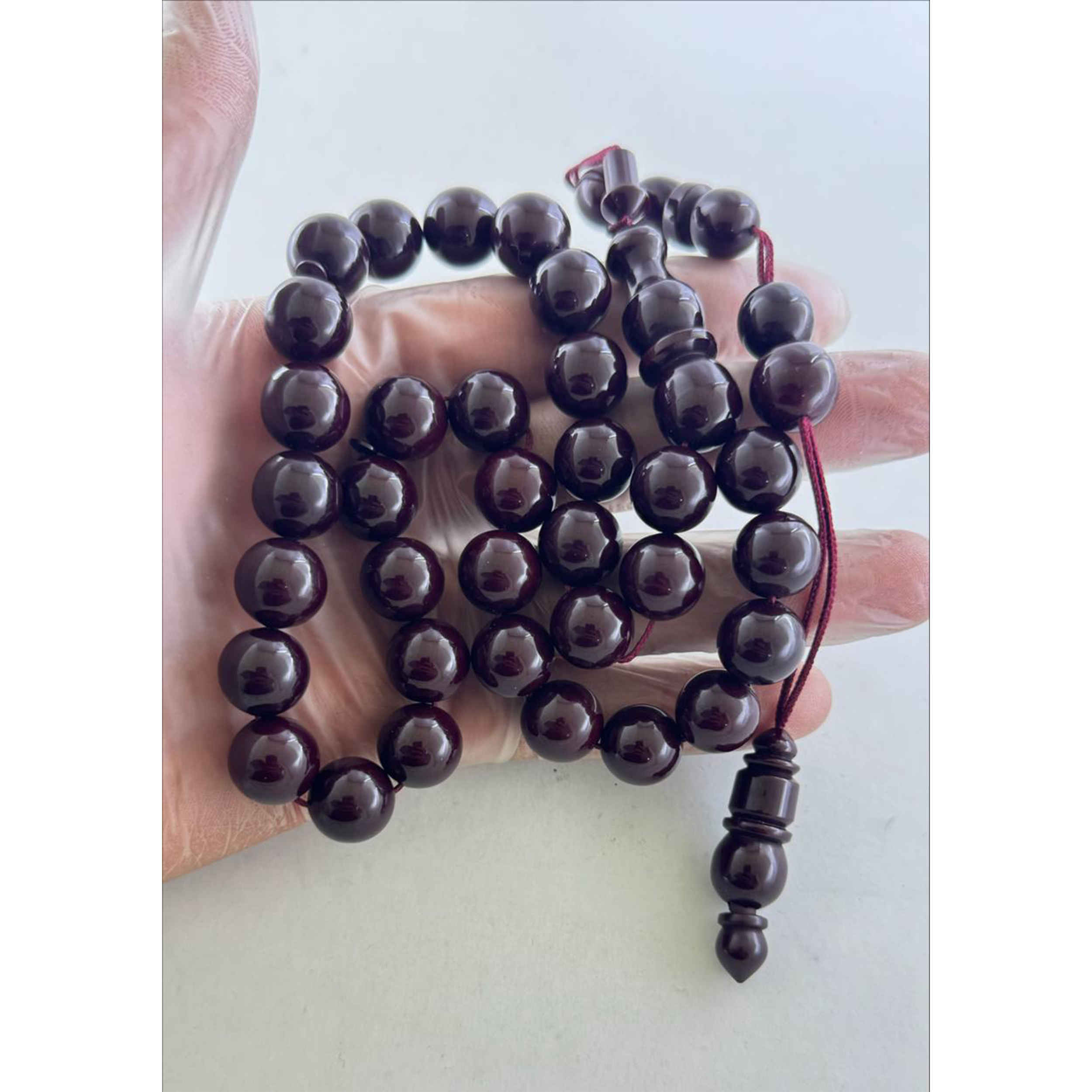 Islamitische Sandalus Hars Rozenkrans met 33 Gebedskralen – Tasbih II