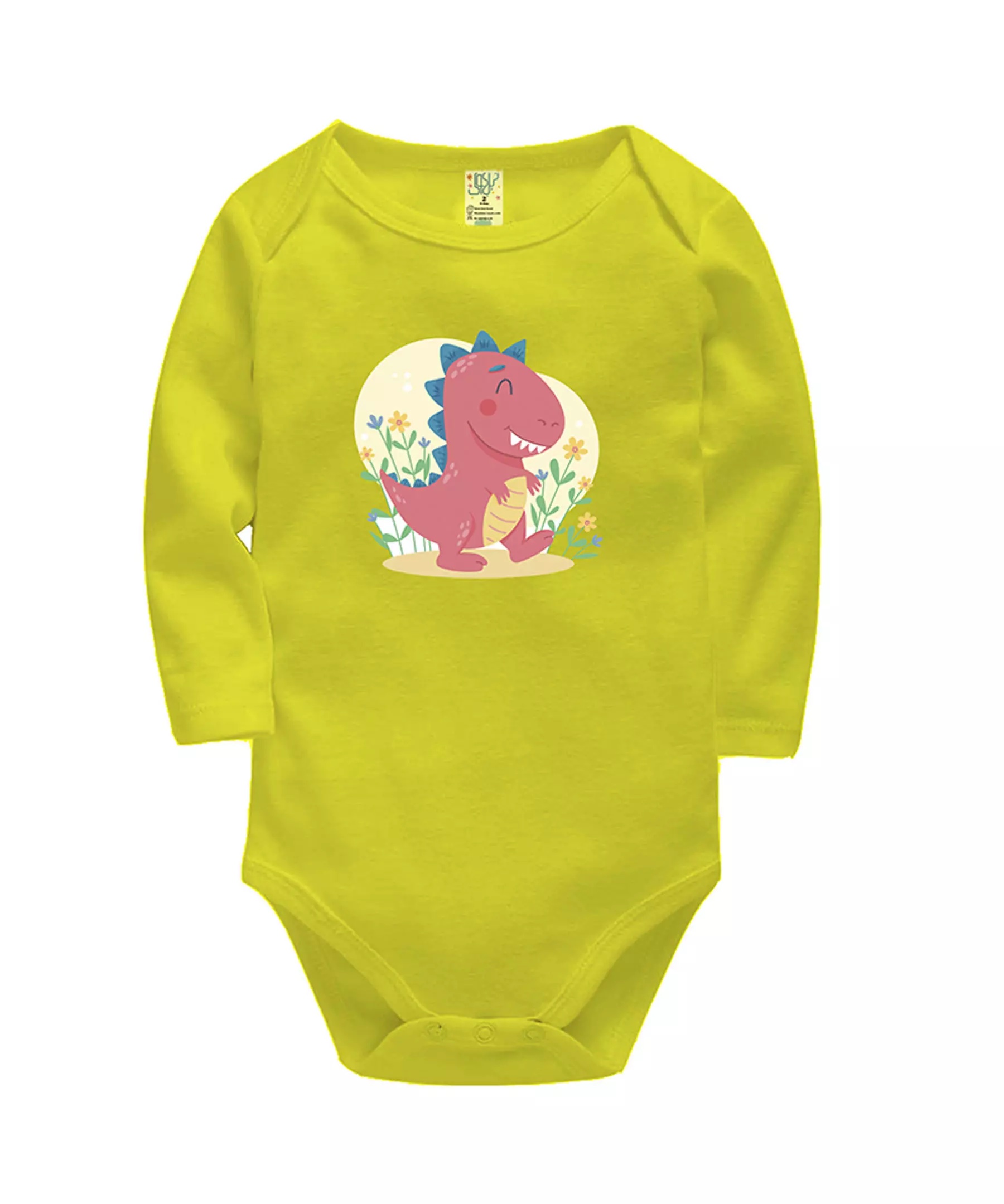 Set van 4 Babyrompers – Dinosaurus Ontwerp Katoen
