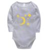 Set van 5 Babyrompers – Maansikkel Ontwerp Lange Mouwen
