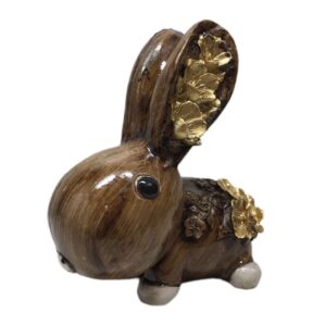 Decoratief Zittend Konijn Beeldje voor Huisdecoratie – Schattige Bunny Sculptuur