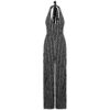 Gestreepte Jumpsuit met Wijde Pijpen voor Dames