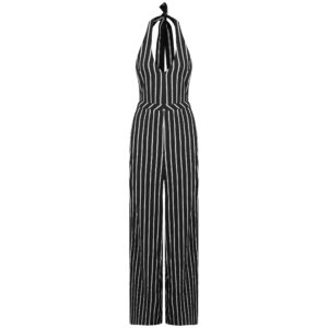 Gestreepte Jumpsuit met Wijde Pijpen voor Dames