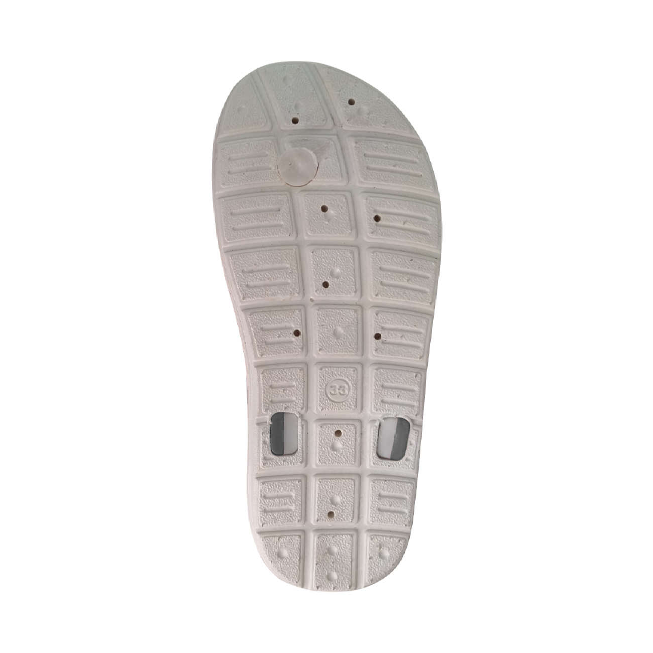 Strandslippers voor Heren – Wit & Grijs
