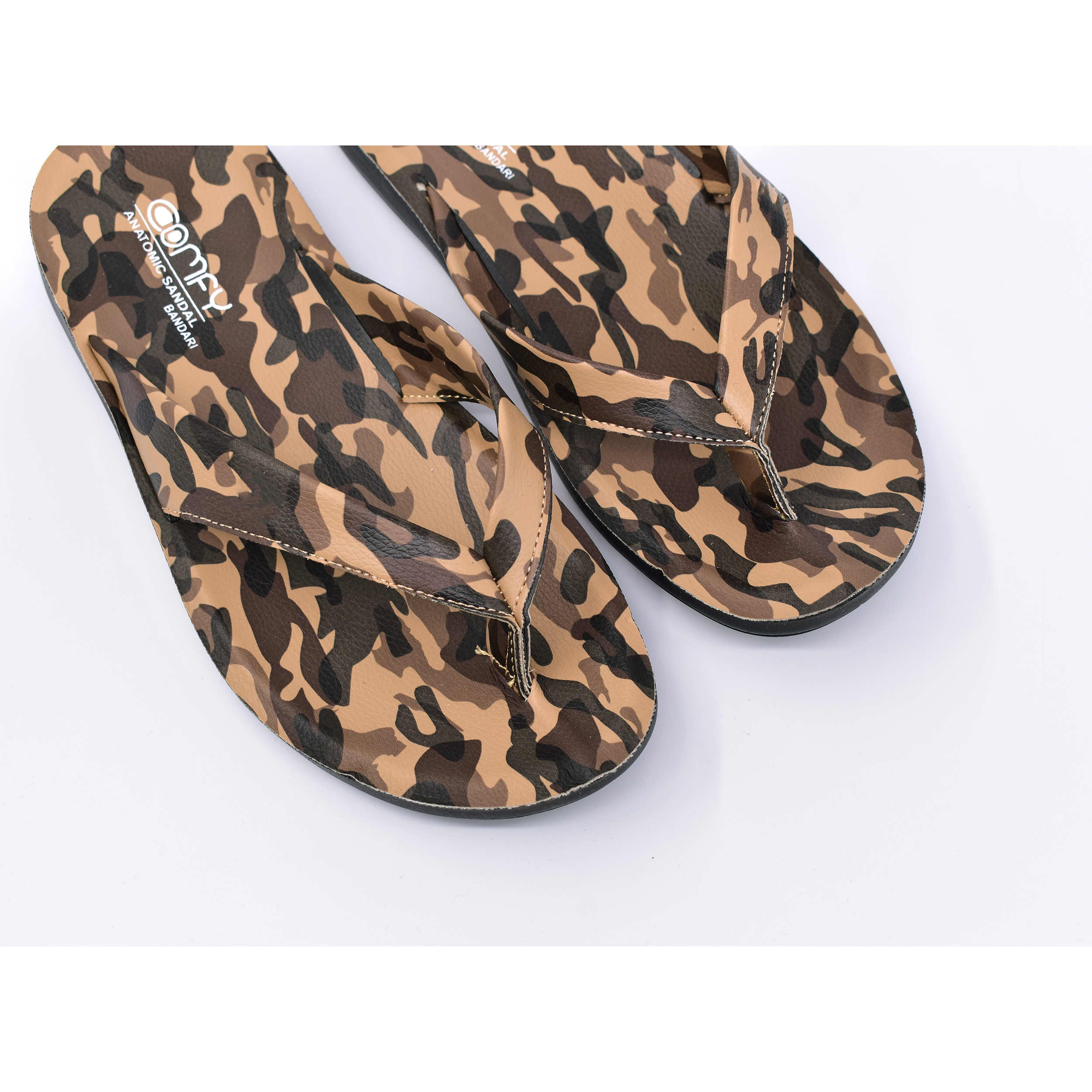 Teenslippers voor Mannen – Camouflage Cream