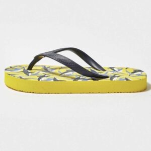 Teenslippers voor Mannen – Medisch Geel Haai Ontwerp