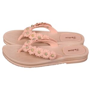 Antislip Teenslippers voor Dames met Bloemontwerp