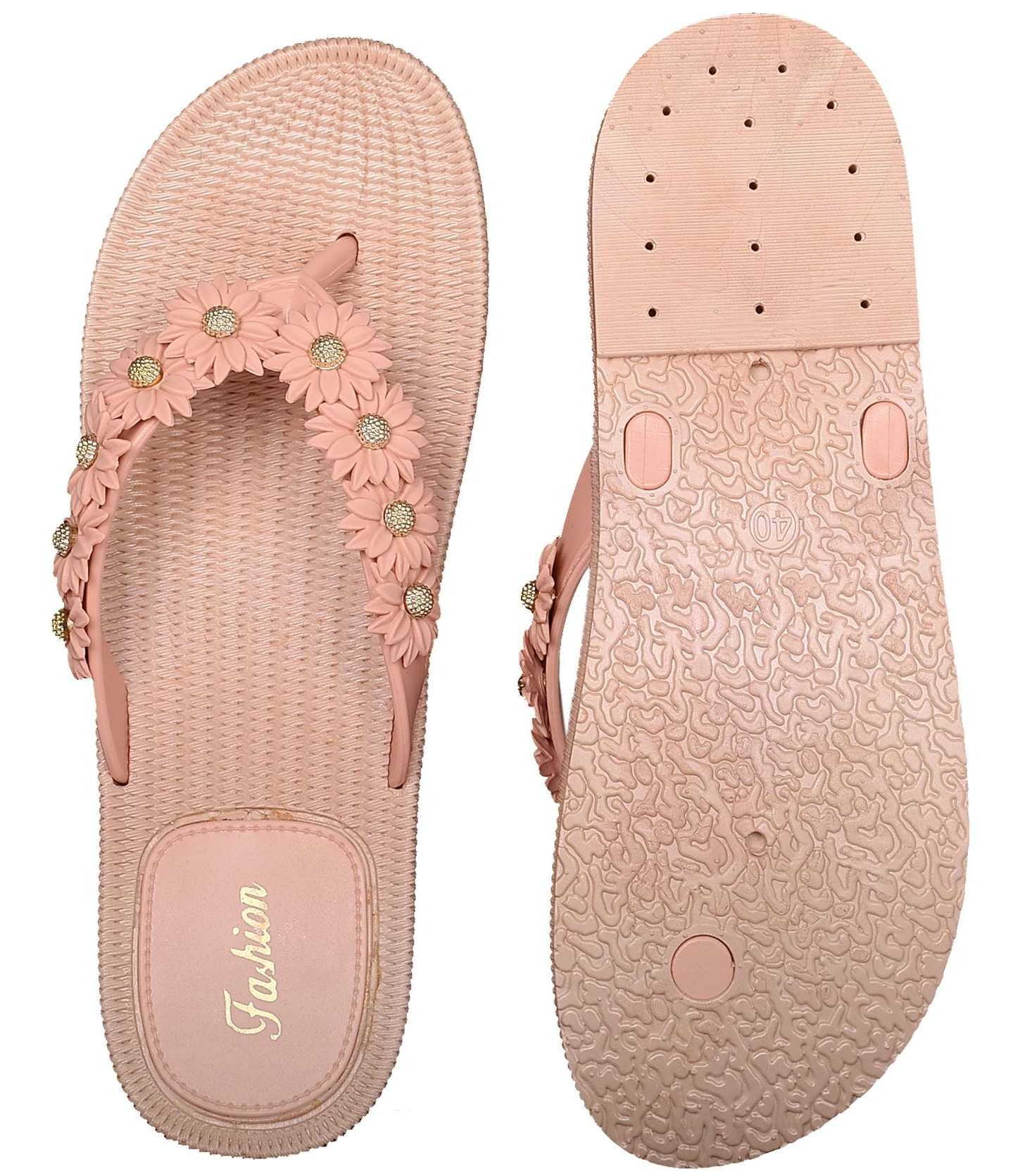 Antislip Teenslippers voor Dames met Bloemontwerp