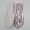 Teenslippers voor Dames – Purper-Wit Gestreept