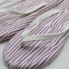 Teenslippers voor Dames – Purper-Wit Gestreept