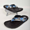 Teenslippers voor Mannen – Zwart Hawaï Patroon