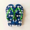 Teenslippers voor Mannen – Blauw Palmblad