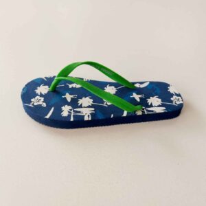 Teenslippers voor Mannen – Blauw Palmblad