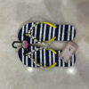 Teenslippers voor Dames – Zwart-Wit Gestreept