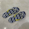 Teenslippers voor Dames – Zwart-Wit Gestreept