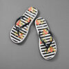 Teenslippers voor Dames – Zwart Gestreept