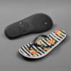 Teenslippers voor Dames – Zwart Gestreept
