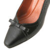 Damesschoenen met Hoge Hak van Leer en Strikdetail
