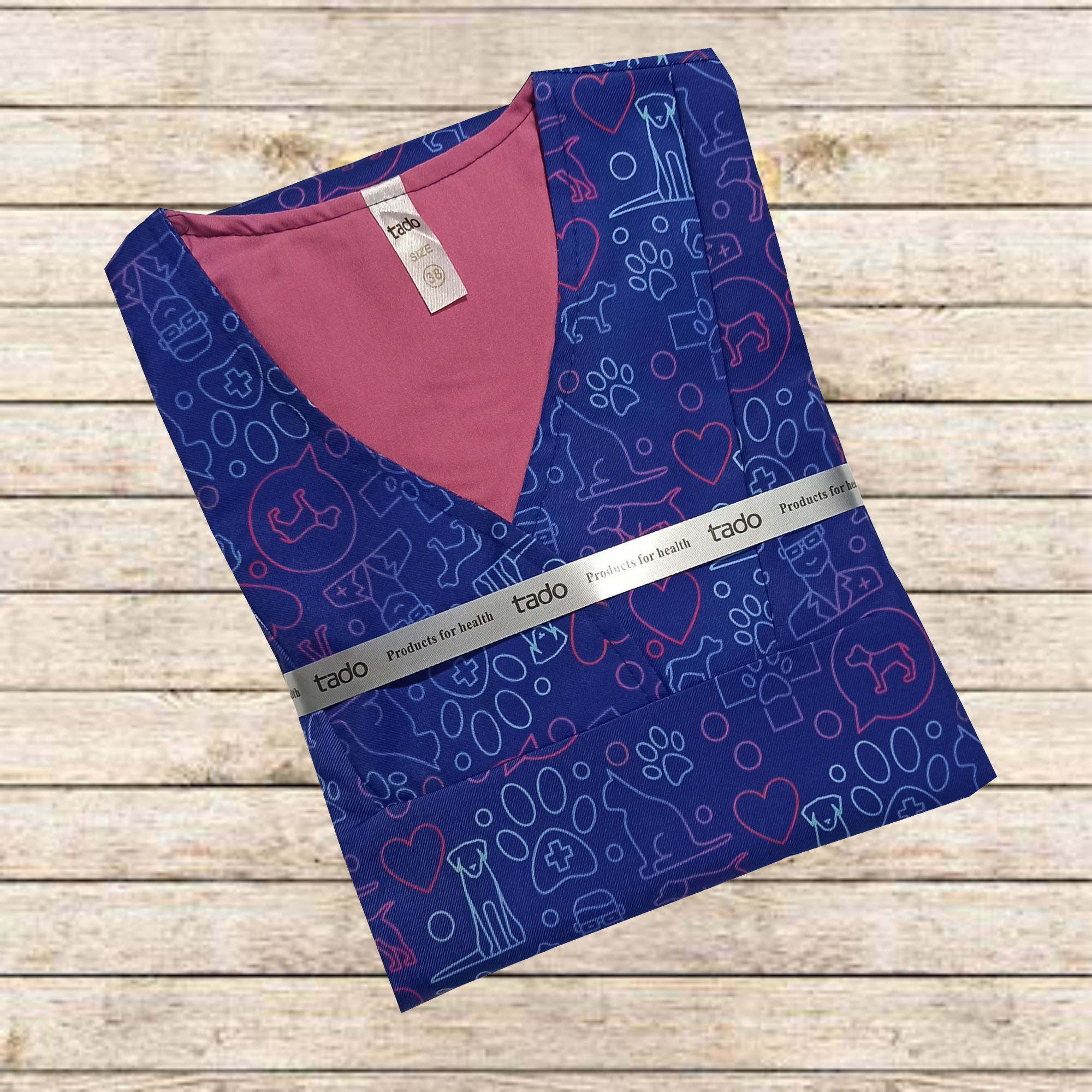 Dames Dierenarts Uniform – Praktisch Blauw
