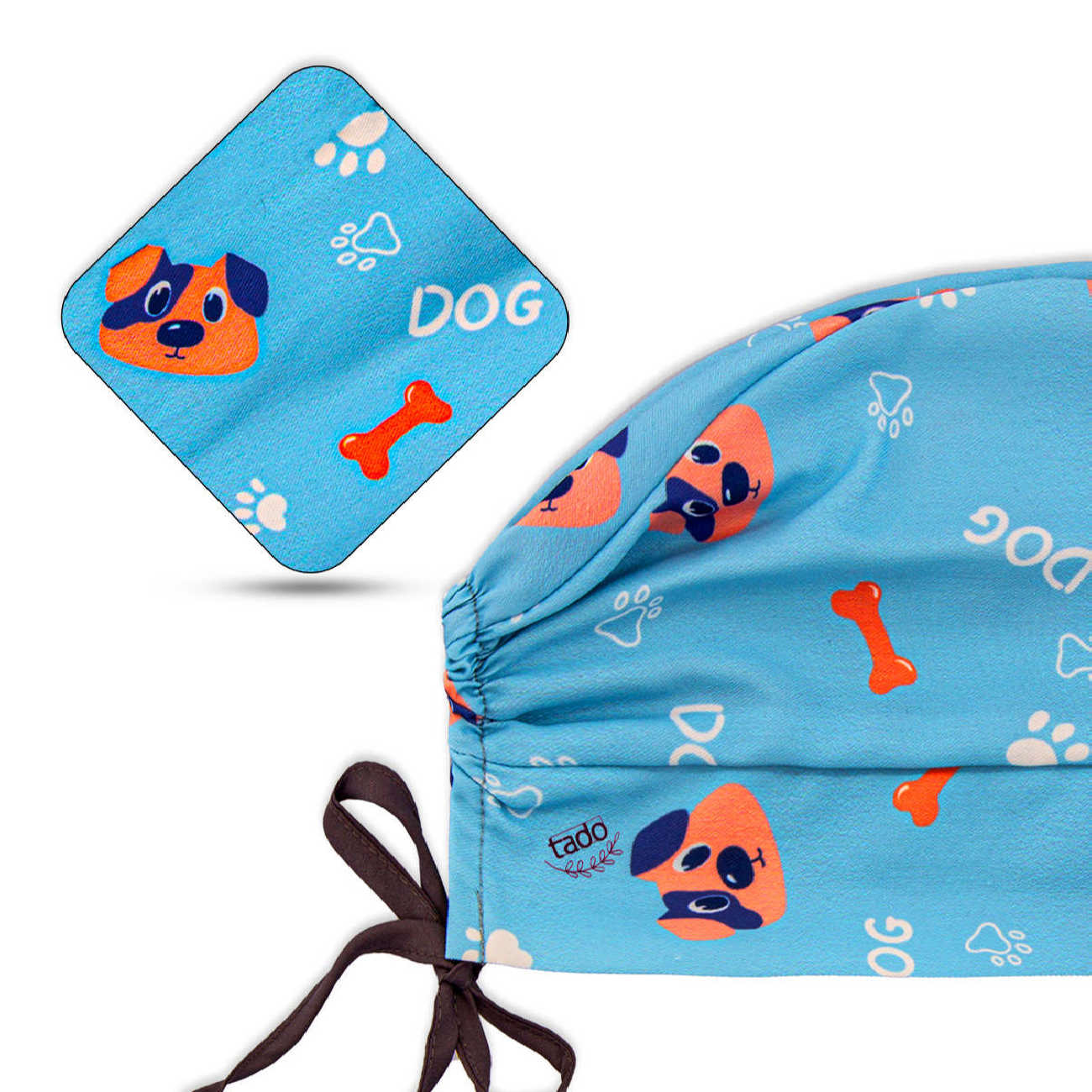 Dames Dierenarts Uniform met Muts – Blauw