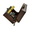 Houten Muziekdoos met Traditioneel Patroon & Spiegel