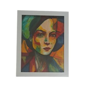 Origineel Abstract Olie Schilderij op Karton – Mehrnoosh