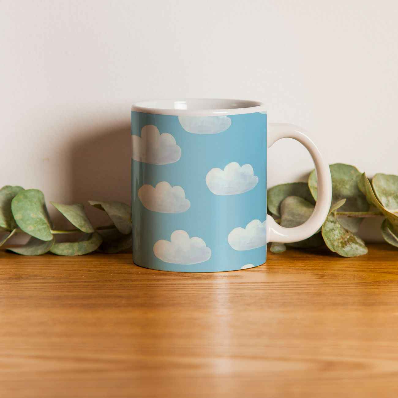 Keramische Koffiemok met Wolkenontwerp