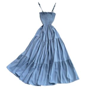 Blauw Strandjurk voor Vrouwen Model Zomernacht
