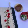 Perzische Boechara Geborduurde Make-uptas met Granaatappelontwerp