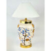 Keramische Vaas Tafel Lamp Handgemaakt in Oosterse Stijl met Vogel & Bloem Motief