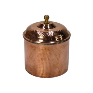 Koperen Pot Gehamerd om Uw Keuken te Verfraaien Handgemaakt