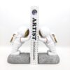 Astronaut Ontwerp Polyester Boekensteun – Zilver