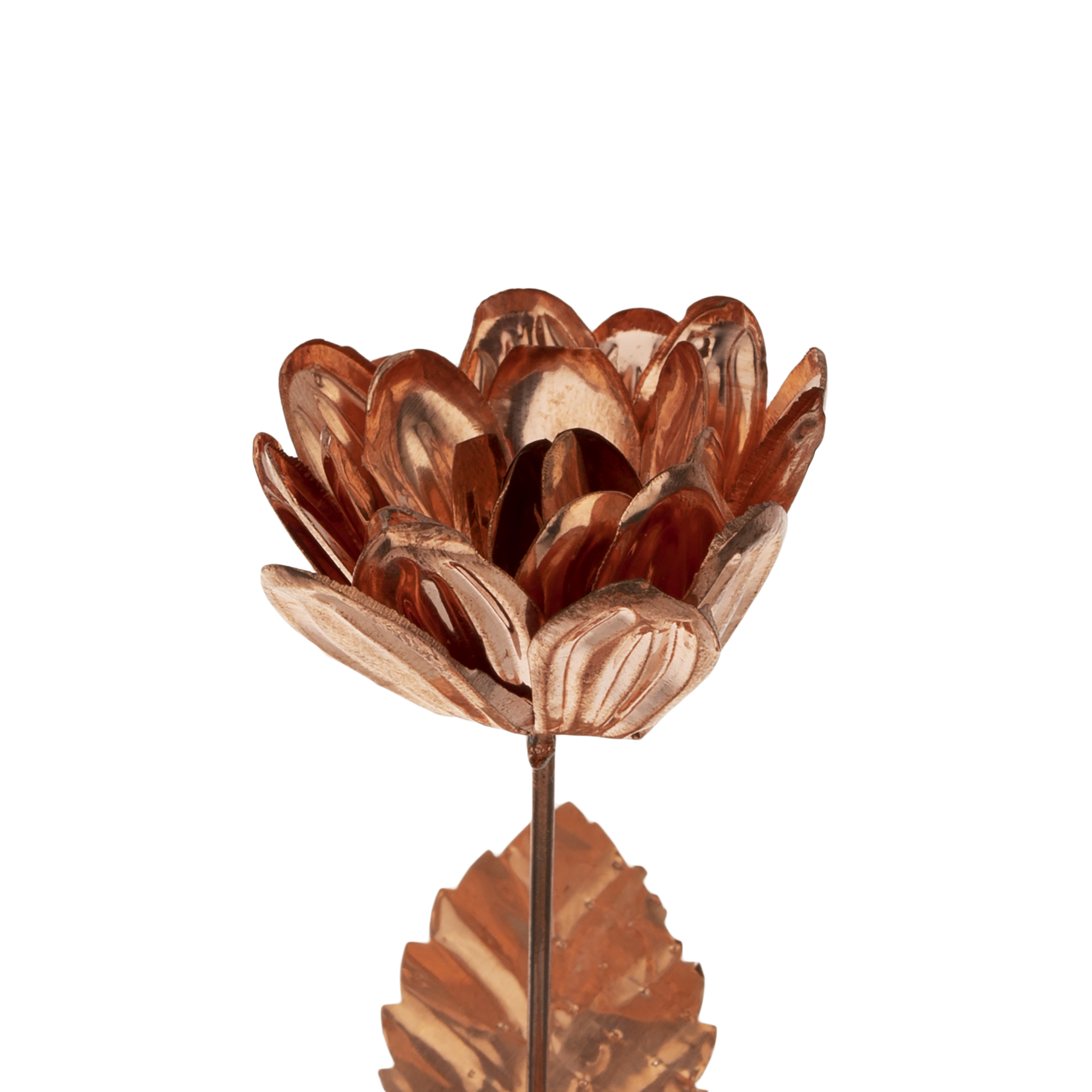 Decoratieve Koperen Bloem Handgemaakt met Artistiek Bloemontwerp voor Huisdecoratie (x10)