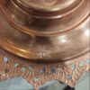 Decoratieve Koperen Plaat Geïnspireerd door Perzische Kunst