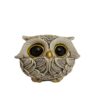 Decoratieve Uilen Beeldjes – Witte Vogelkunst (Set van 3)