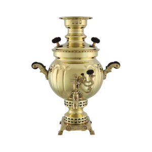 Perzische messing samovar decoratieve houtskool-theemaker 3.5 liter