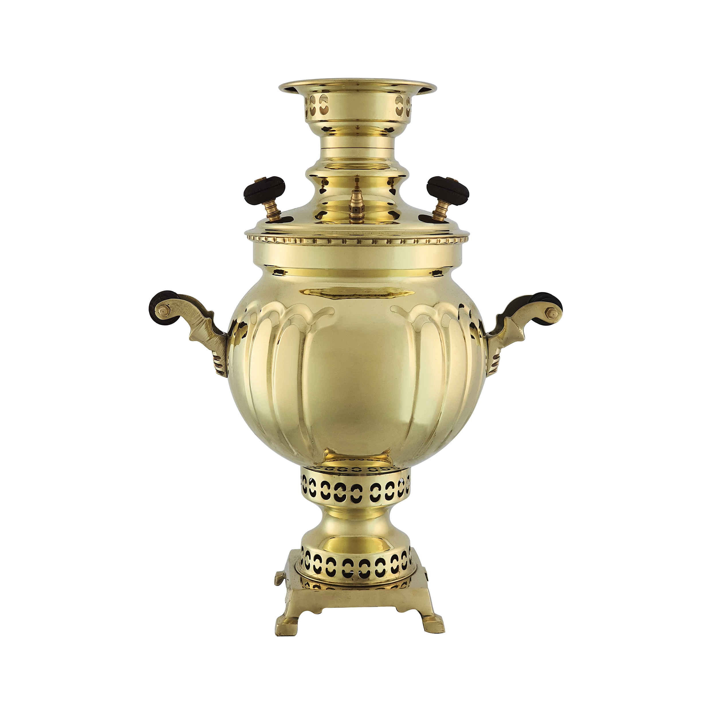 Perzische messing samovar decoratieve houtskool-theemaker 3.5 liter