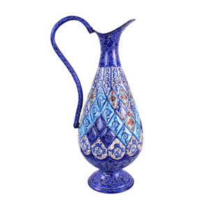 Decoratieve Kruik Handbeschilderd met Perzische Minakari & Koper