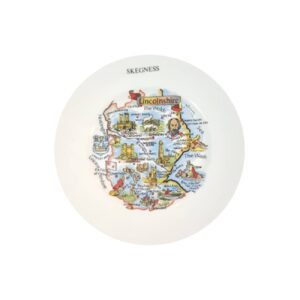 Decoratief Porseleinen Bord Lincolnshire Geschikt voor Verzamelaars & Woondecoratie