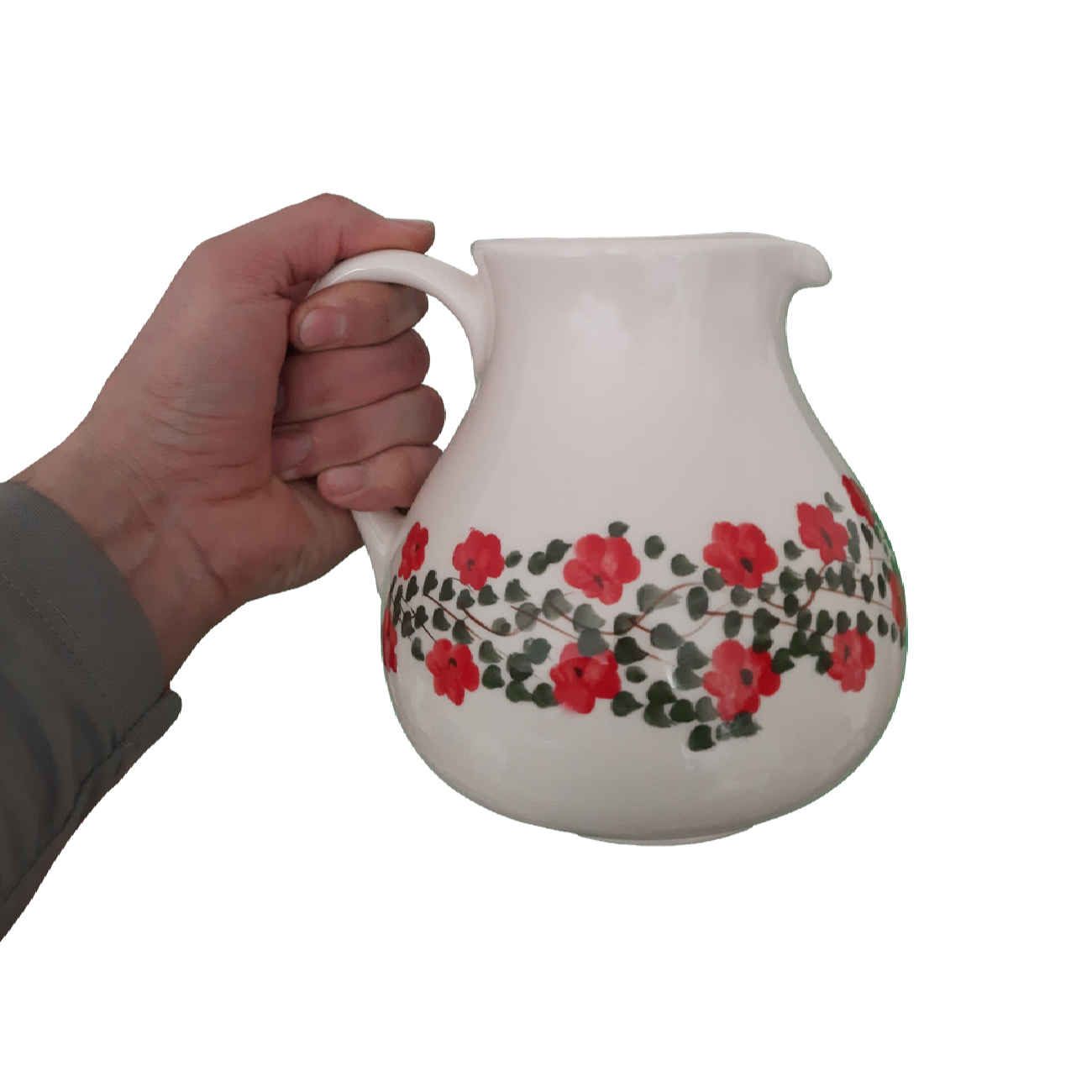 Decoratieve Aardewerken Kan Perzisch Handgemaakt Traditionele Rustieke Stijl