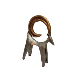 Decoratief Ram Beeldje – Rustiek Dierbeeld