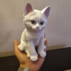 Decoratief Zittend Katje Beeldje – Schattige Kat Sculptuur