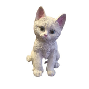 Decoratief Zittend Katje Beeldje – Schattige Kat Sculptuur