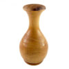 Set van 2 handgemaakte mini-bloemenvazen van massief natuurlijk hout met een rustieke charme