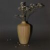 Set van 2 handgemaakte decohouten knopvazen van massief natuurlijk hout voor een strakke, natuurlijke uitstraling